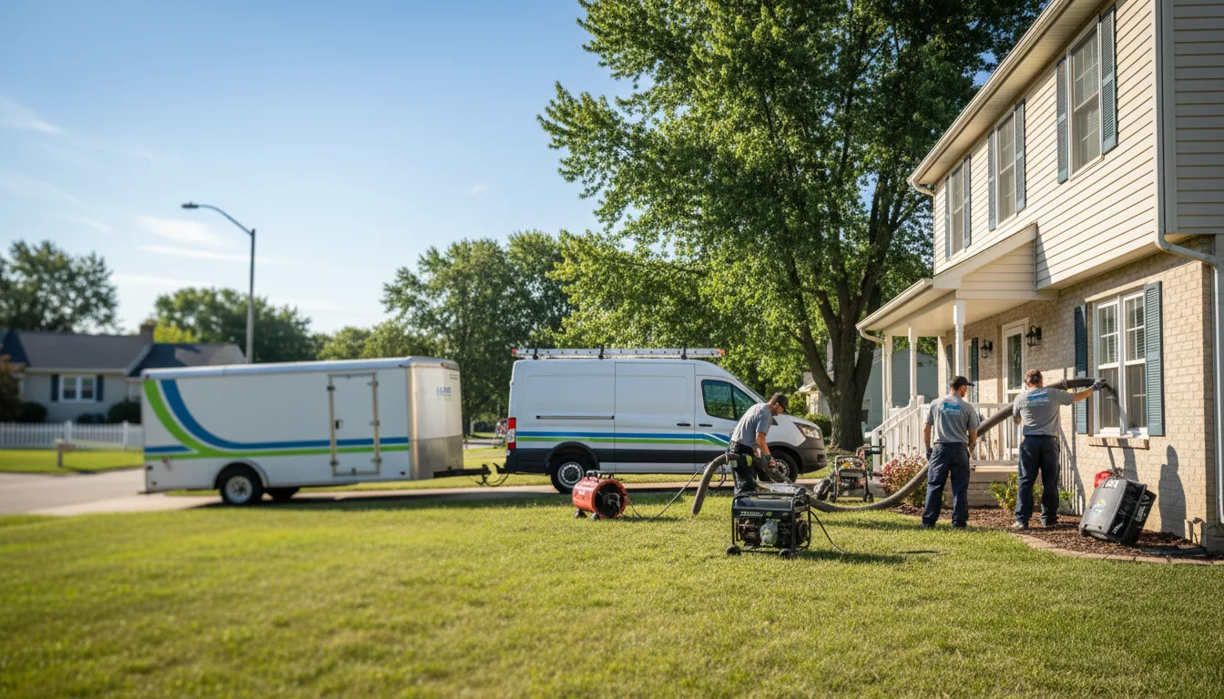 Flooded Basement Restoration And Cleanup With Repair in Urbandale, IA near me